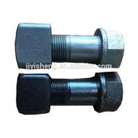 high quality 12.9 grade bolt for excavator track shoe bolt nut